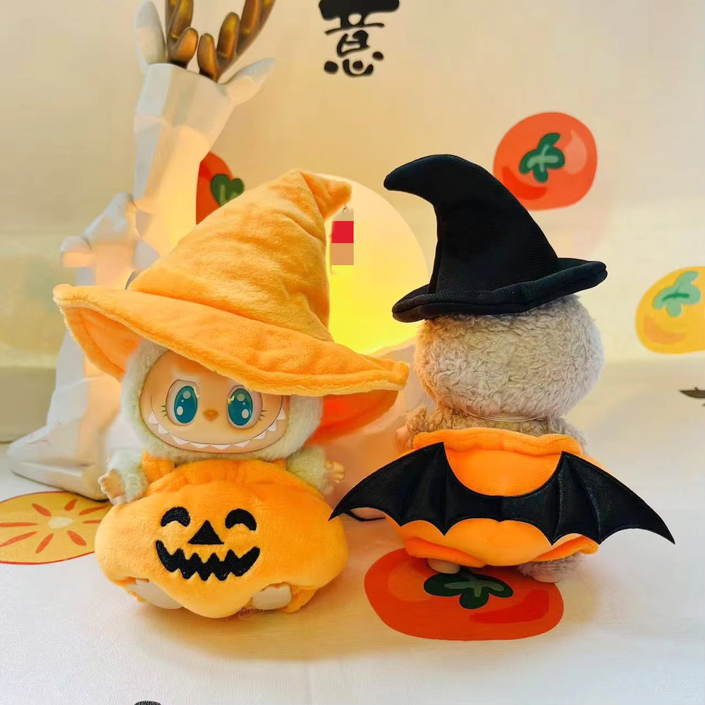 Labubu Halloween Costume - Witch Hat Pumpkin Clothes Set - BubuPop