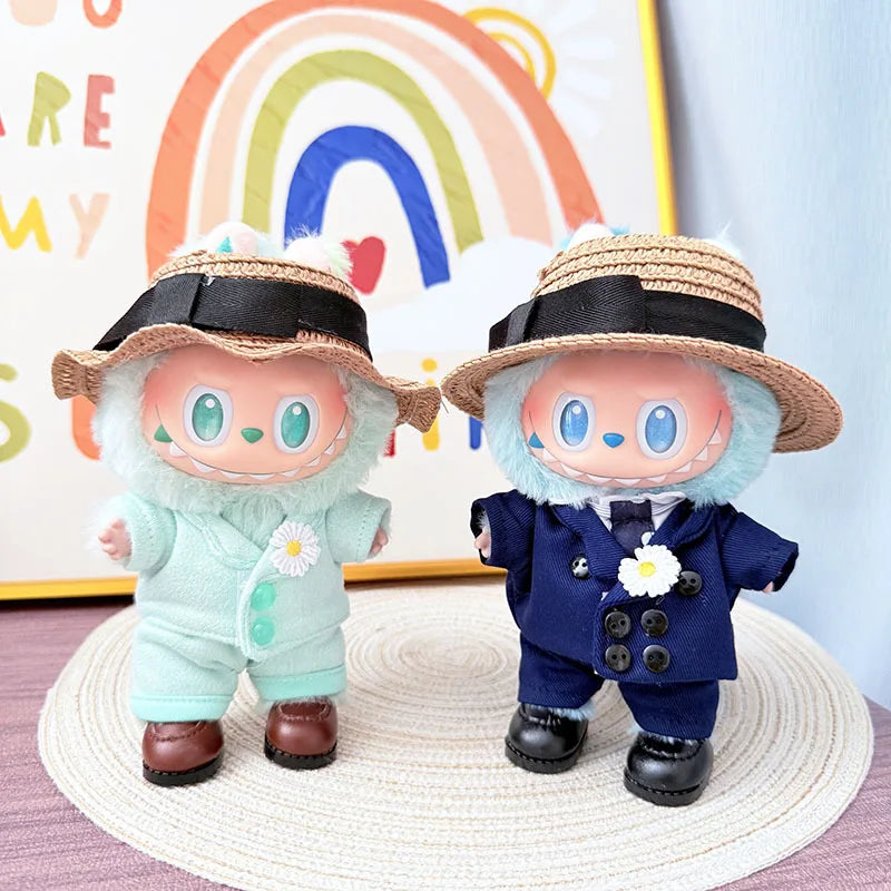 G Dragon Labubu Designer Outfit - Navy Blue Suit with Hat & Shoes | BubuPop - BubuPop
