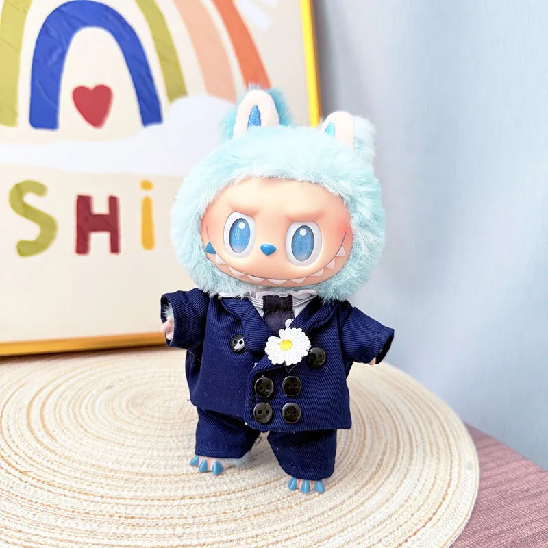 G Dragon Labubu Designer Outfit - Navy Blue Suit with Hat & Shoes | BubuPop - BubuPop
