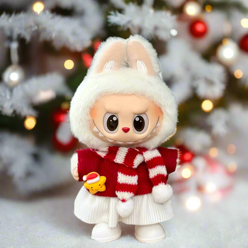 Labubu Christmas Costume - Red Deer Set Clothes for Costume Party | Labubu Christmas Outfit - BubuPop