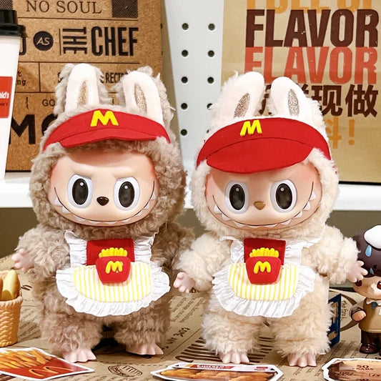 Labubu Doll Clothes McDonald's Costume Set