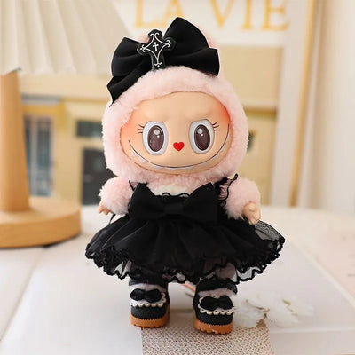 Black Dress for Labubu Doll